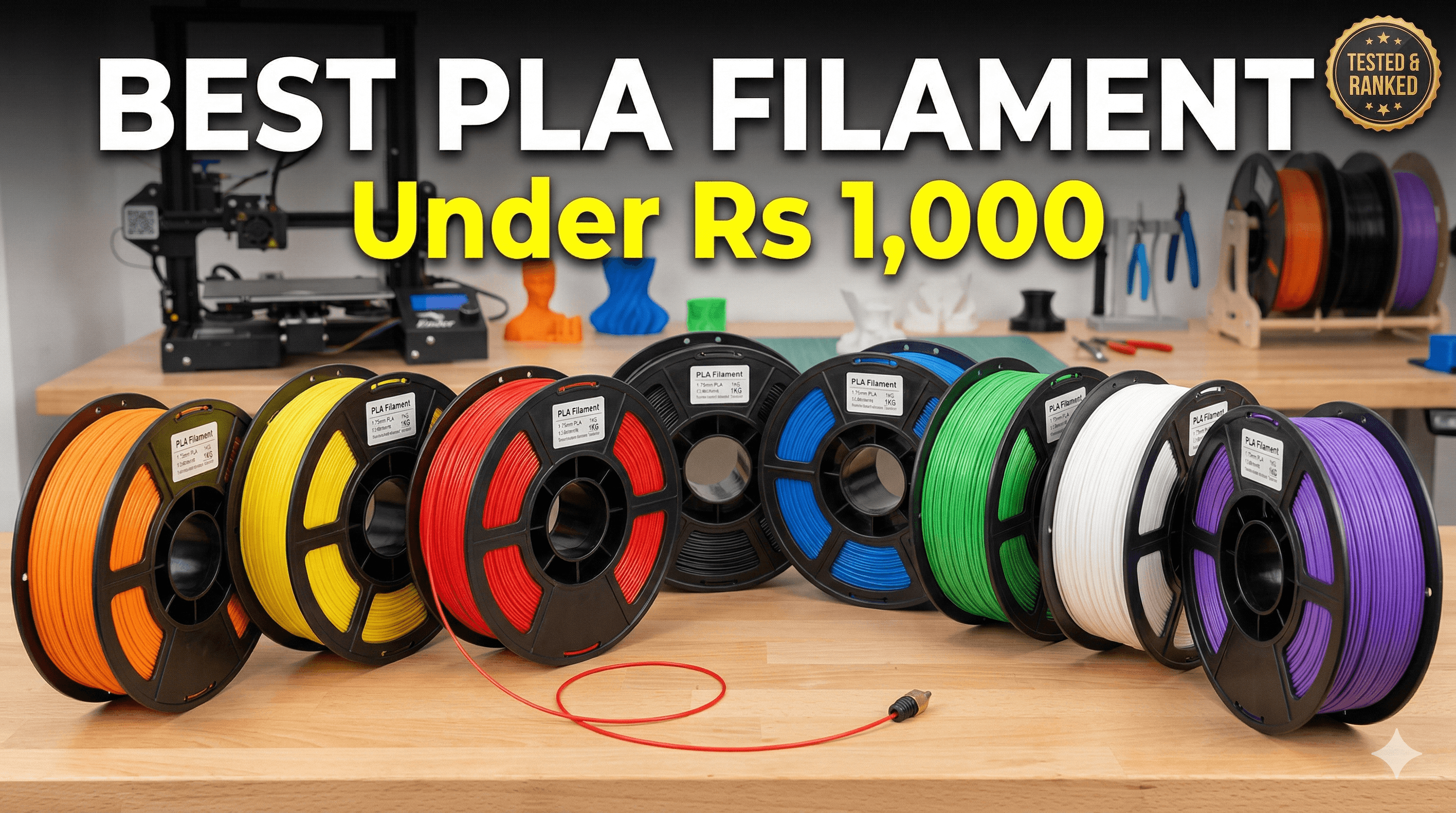 Best Budget Filaments in India Under Rs 1000 Per Kg That Actually Work