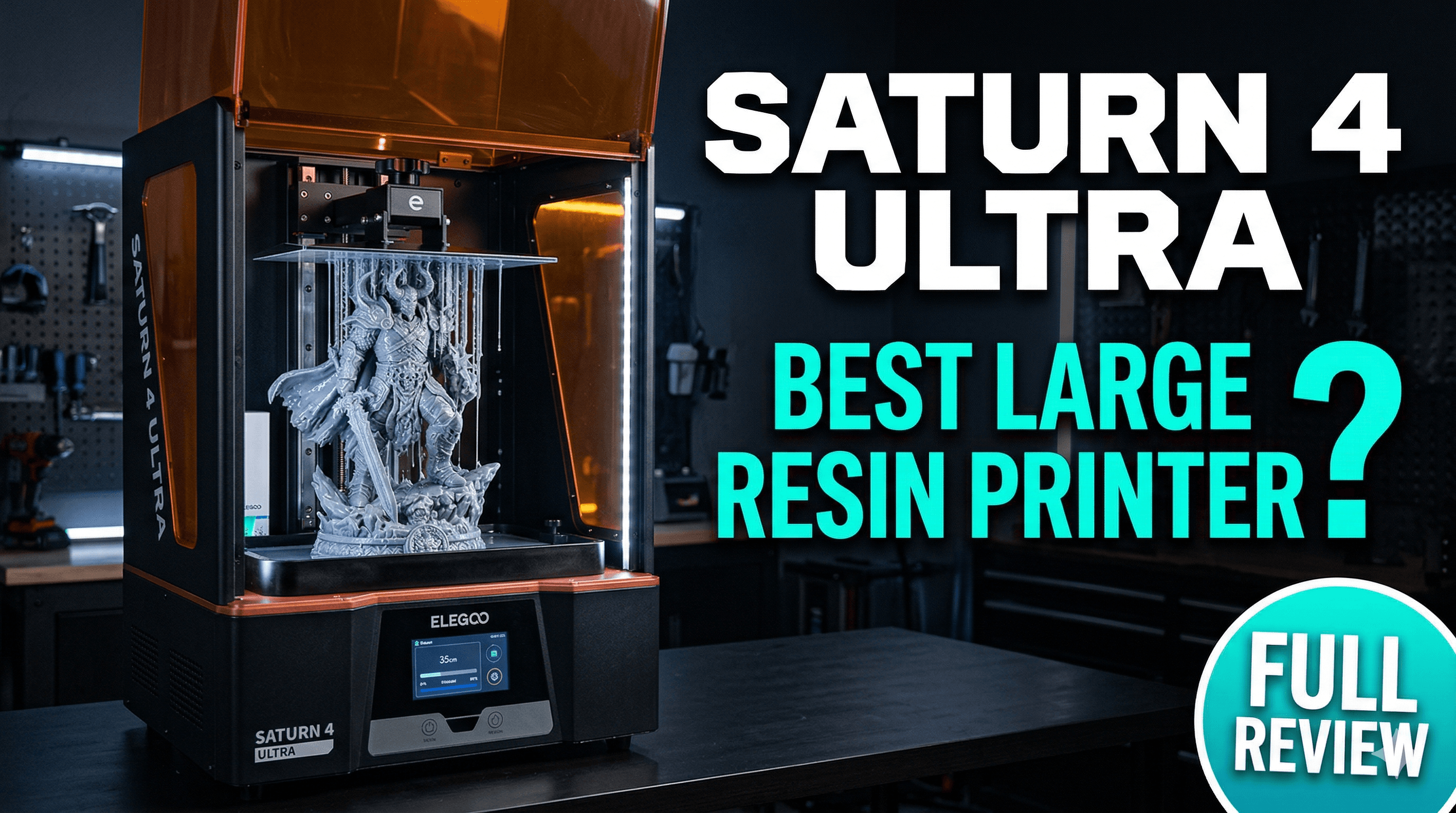 Elegoo Saturn 4 Ultra Review: Best Large-Format Resin Printer?
