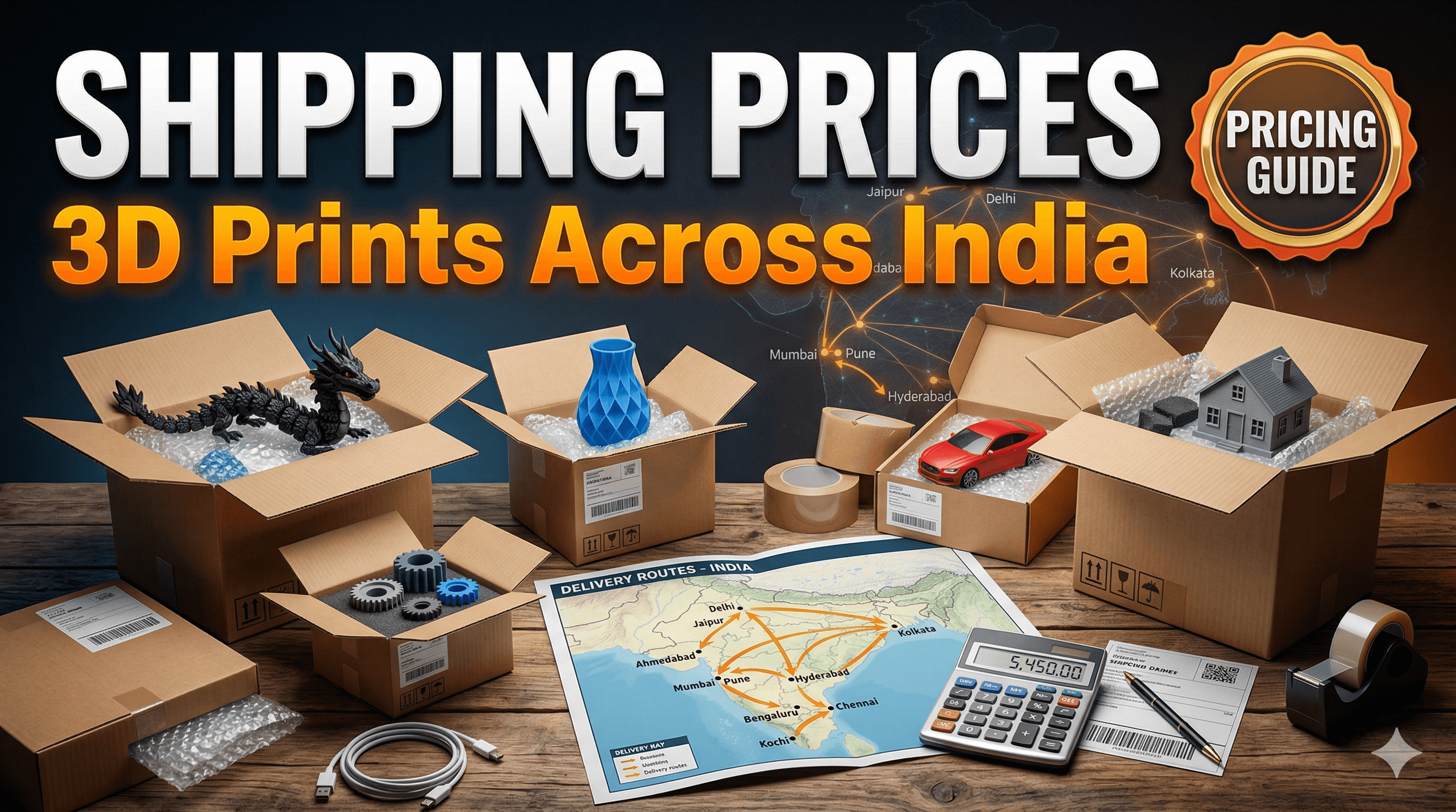 How to Price Shipping for 3D Printed Products Across India