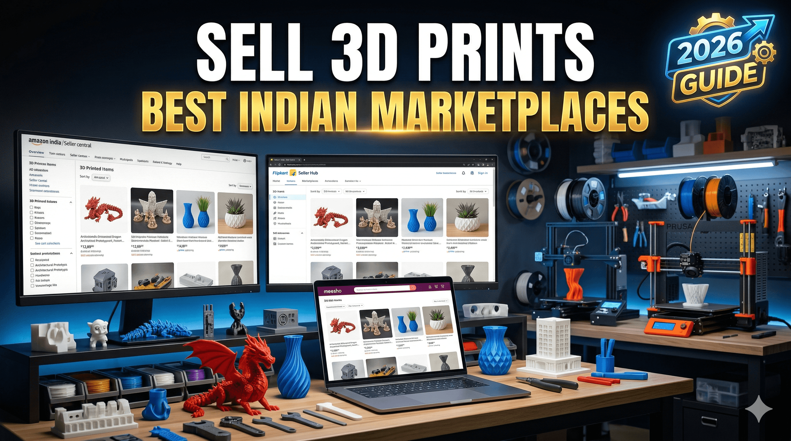 Best Marketplace Platforms for Selling 3D Printed Products in India 2026