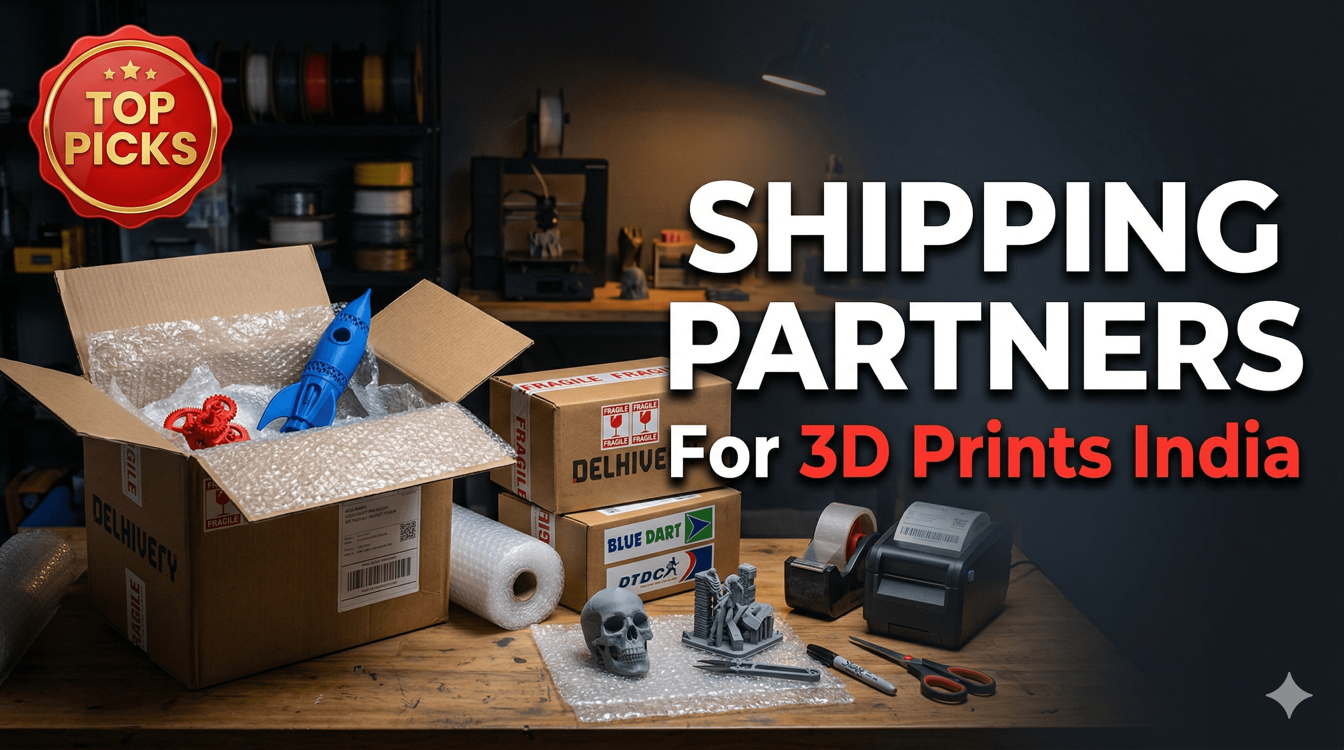 Best Shipping Partners in India for Fragile 3D Printed Items