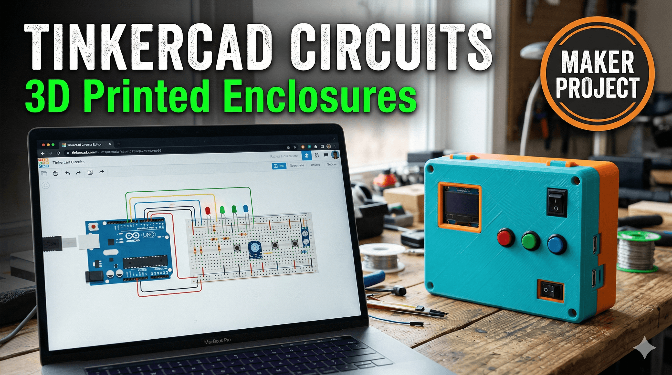 How to Use Tinkercad Circuits with 3D Printed Enclosures