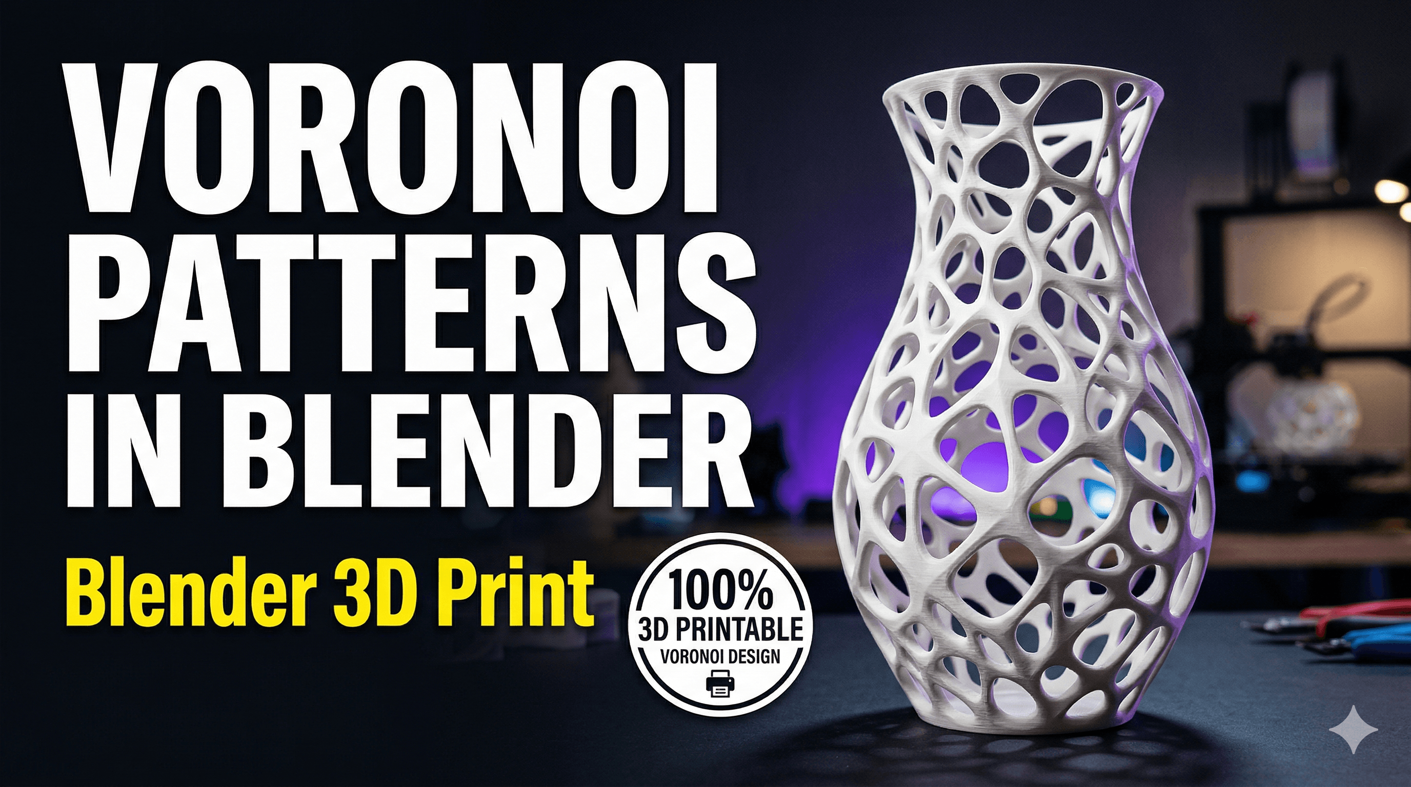How to Use Voronoi Patterns in Blender for Decorative 3D Prints