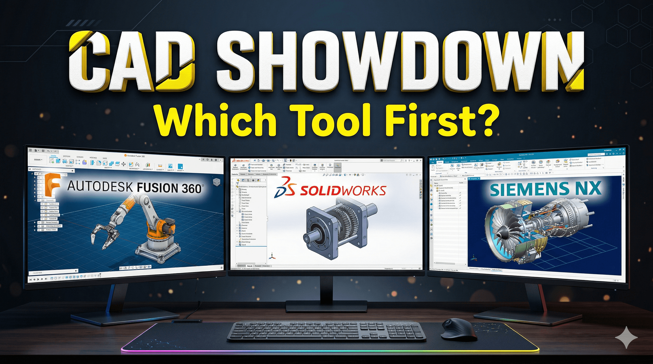 TinkerCAD vs Fusion 360 vs Blender: Which CAD Tool Should You Learn First?