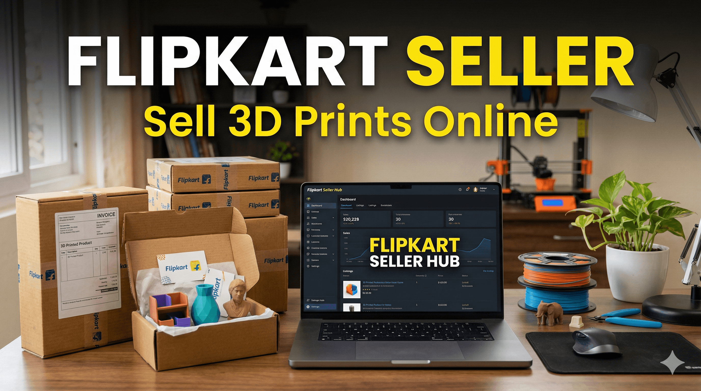 How to Sell 3D Printed Products on Flipkart Seller Hub