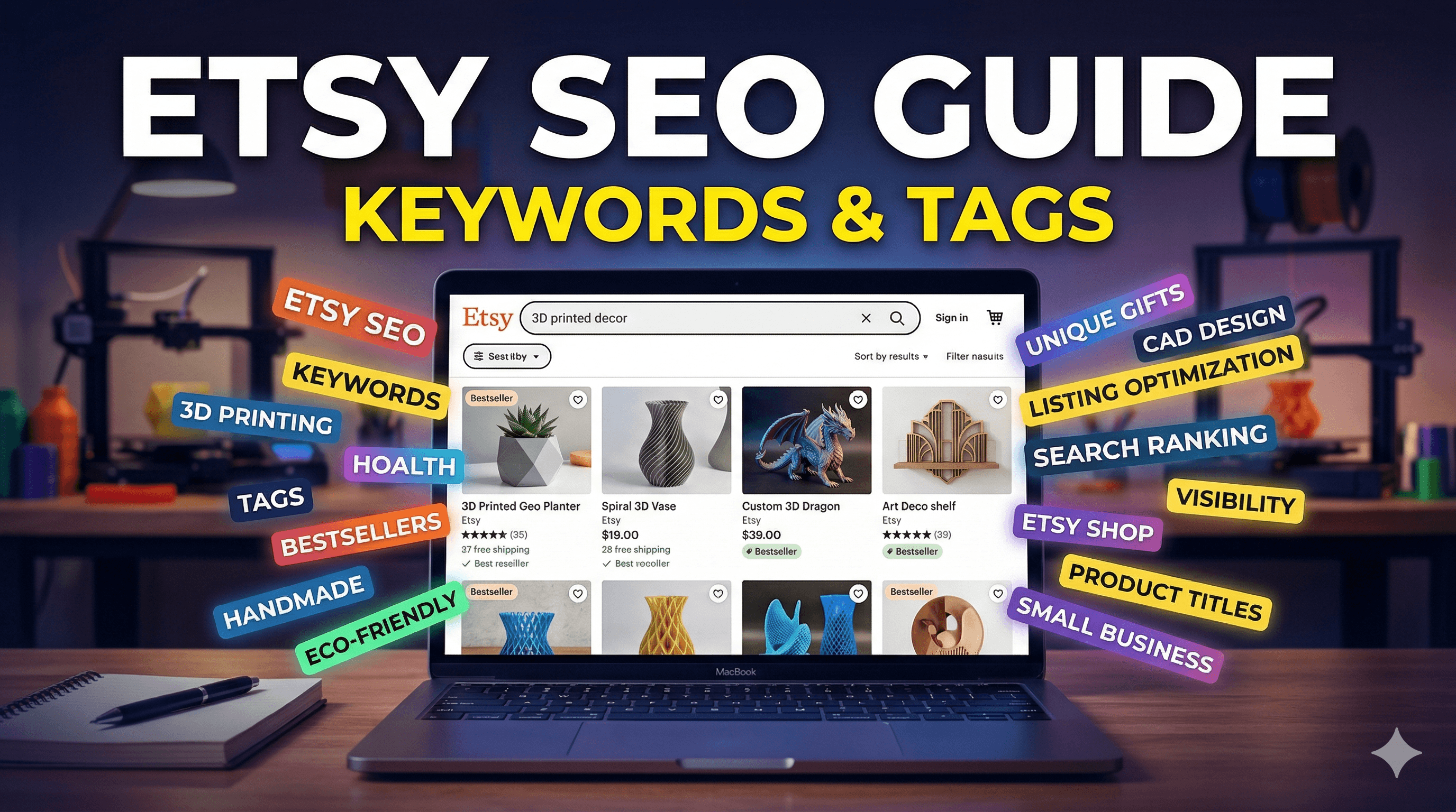 Etsy SEO for 3D Printed Products: Keywords, Tags, and Descriptions That Rank