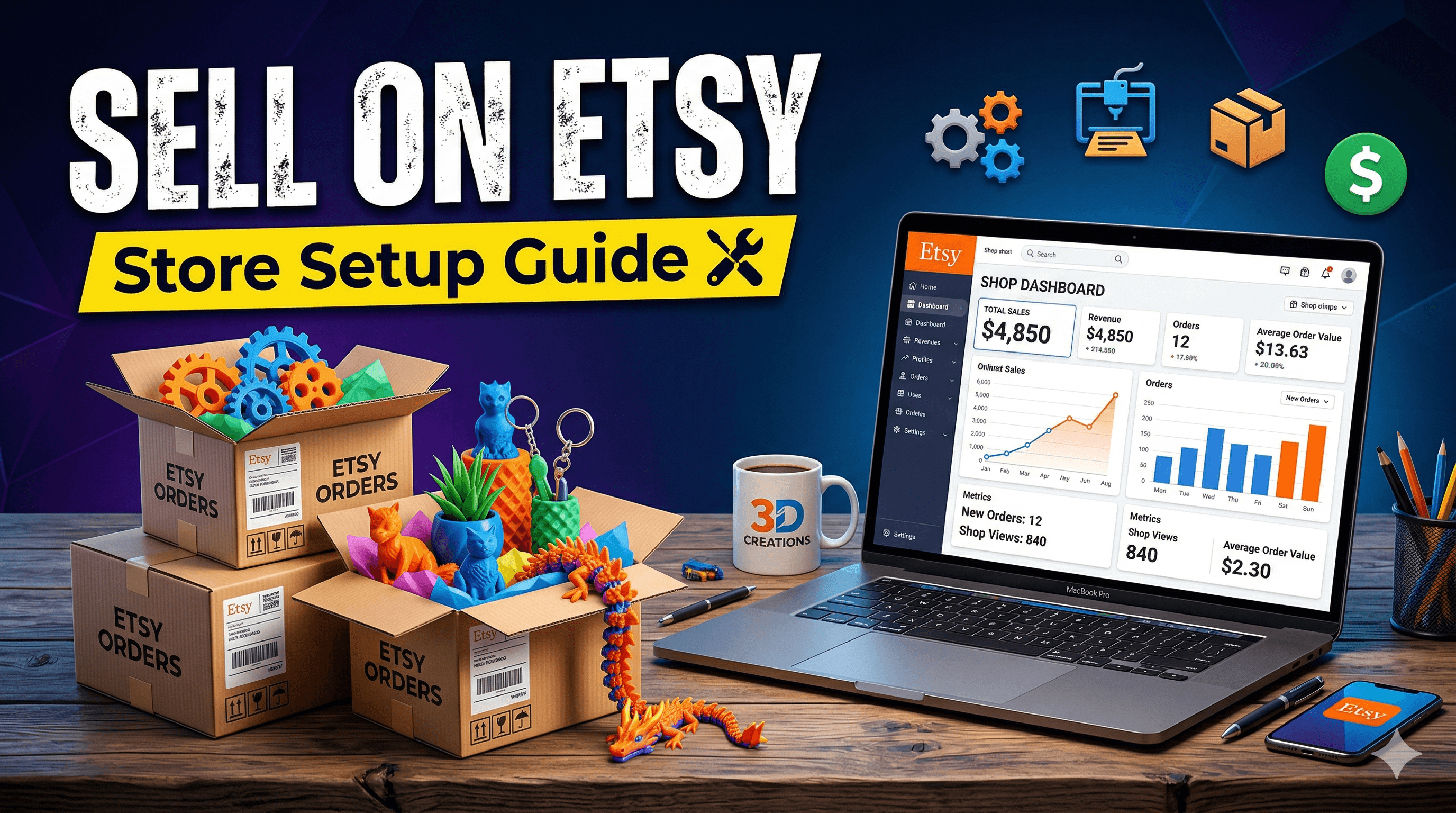 How to Sell 3D Printed Products on Etsy: From Store Setup to First Sale