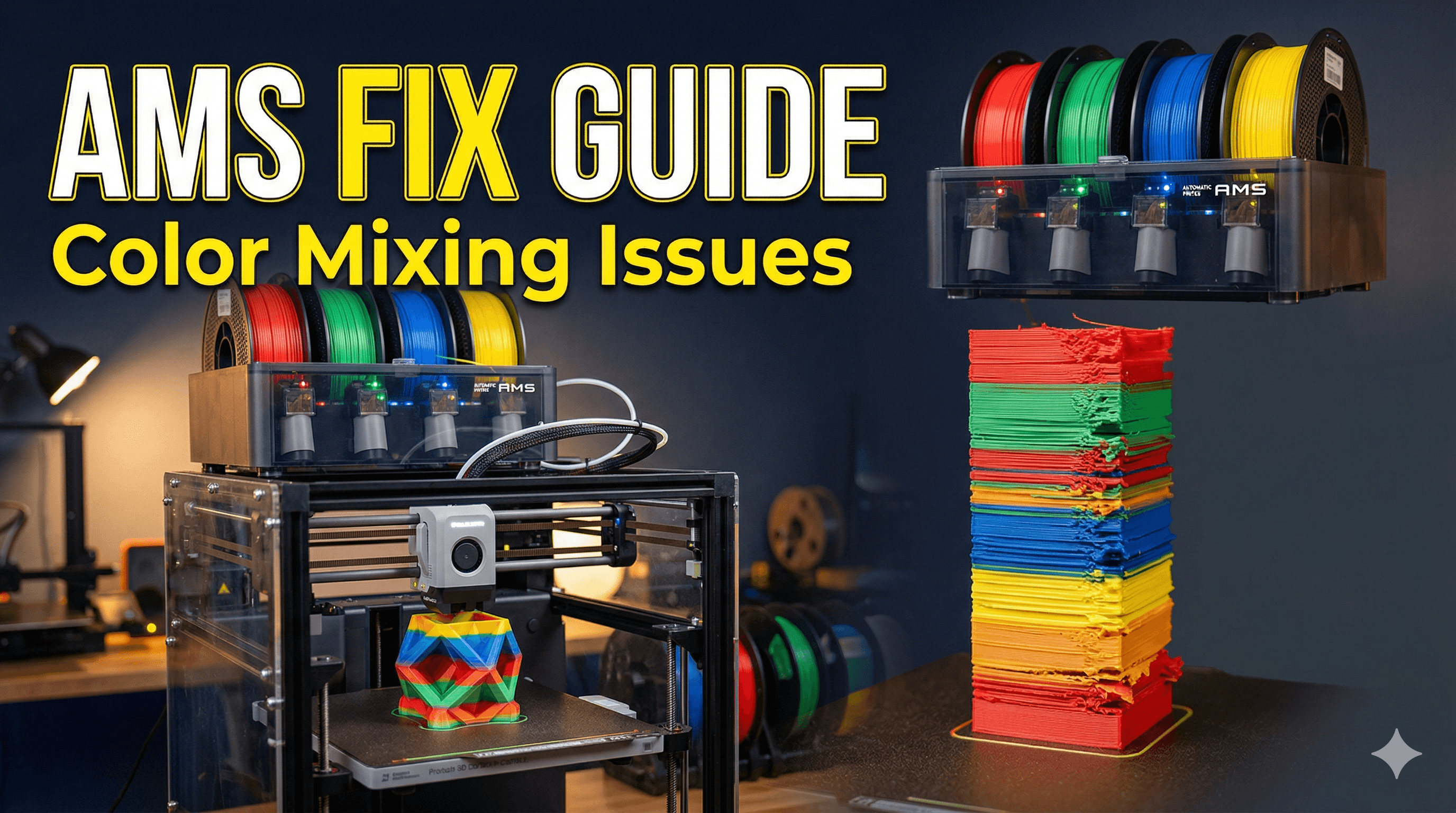 How to Fix Bambu Lab AMS Color Mixing and Purge Tower Issues