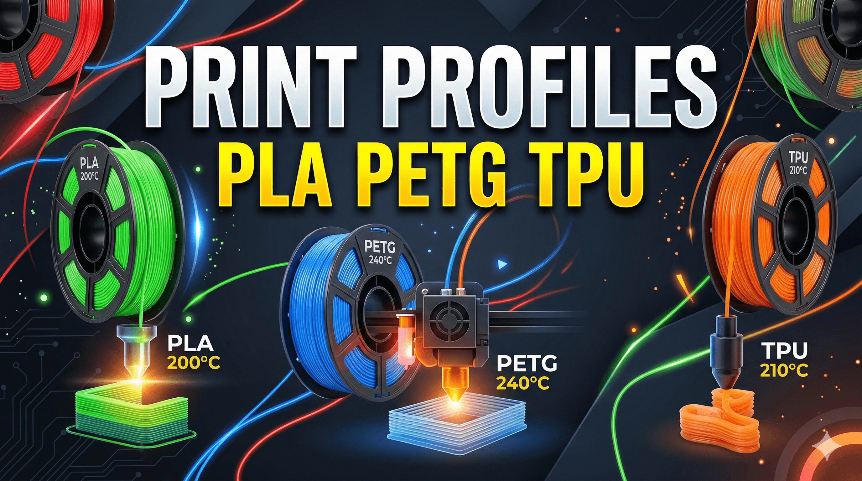 Best Ender 3 V3 SE Print Profiles for PLA, PETG, and TPU