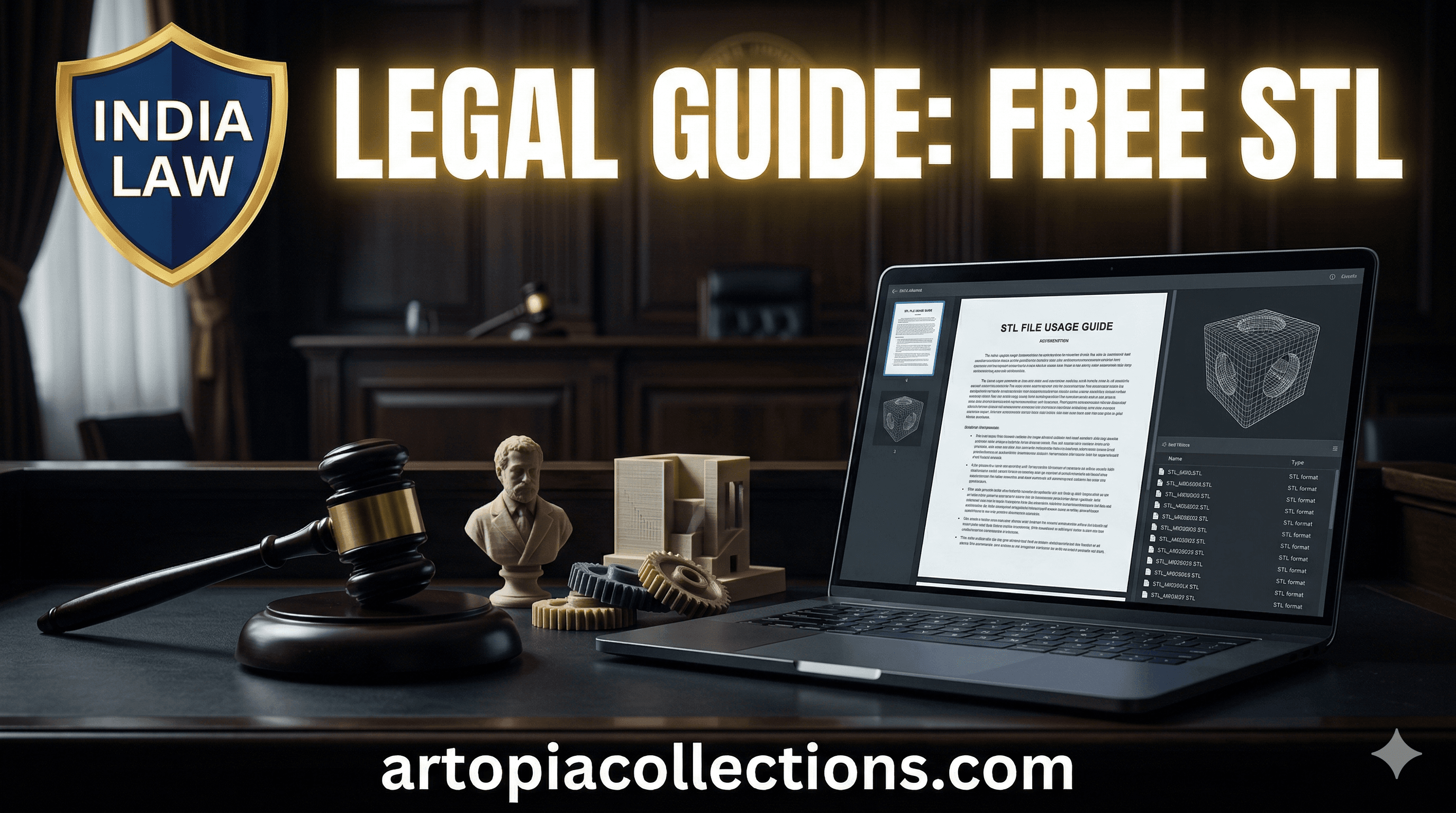 Legal Guide: Can You Sell 3D Printed Items from Free STL Files in India?