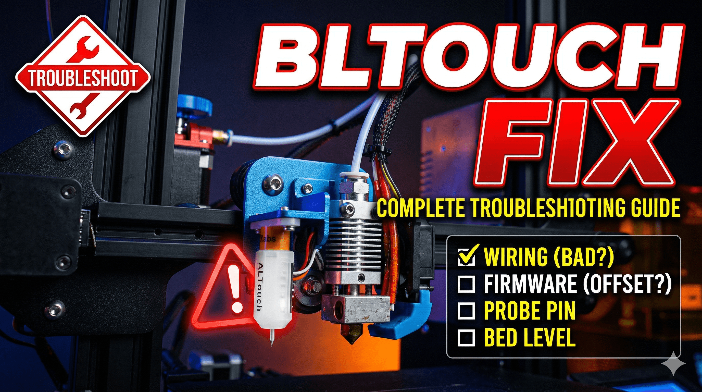 BLTouch Not Working? Complete Troubleshooting Guide for Auto Bed Leveling