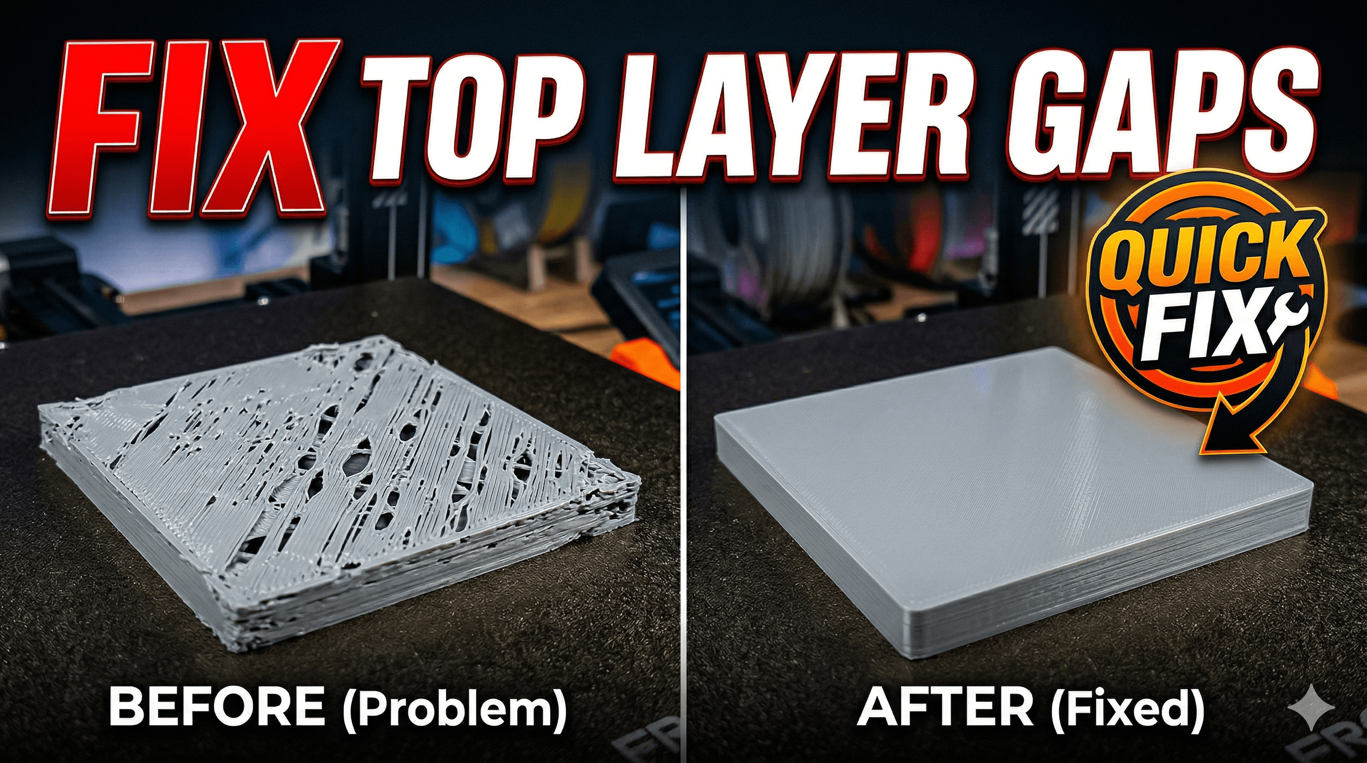 How to Fix Gaps in Top Layers of Your 3D Prints