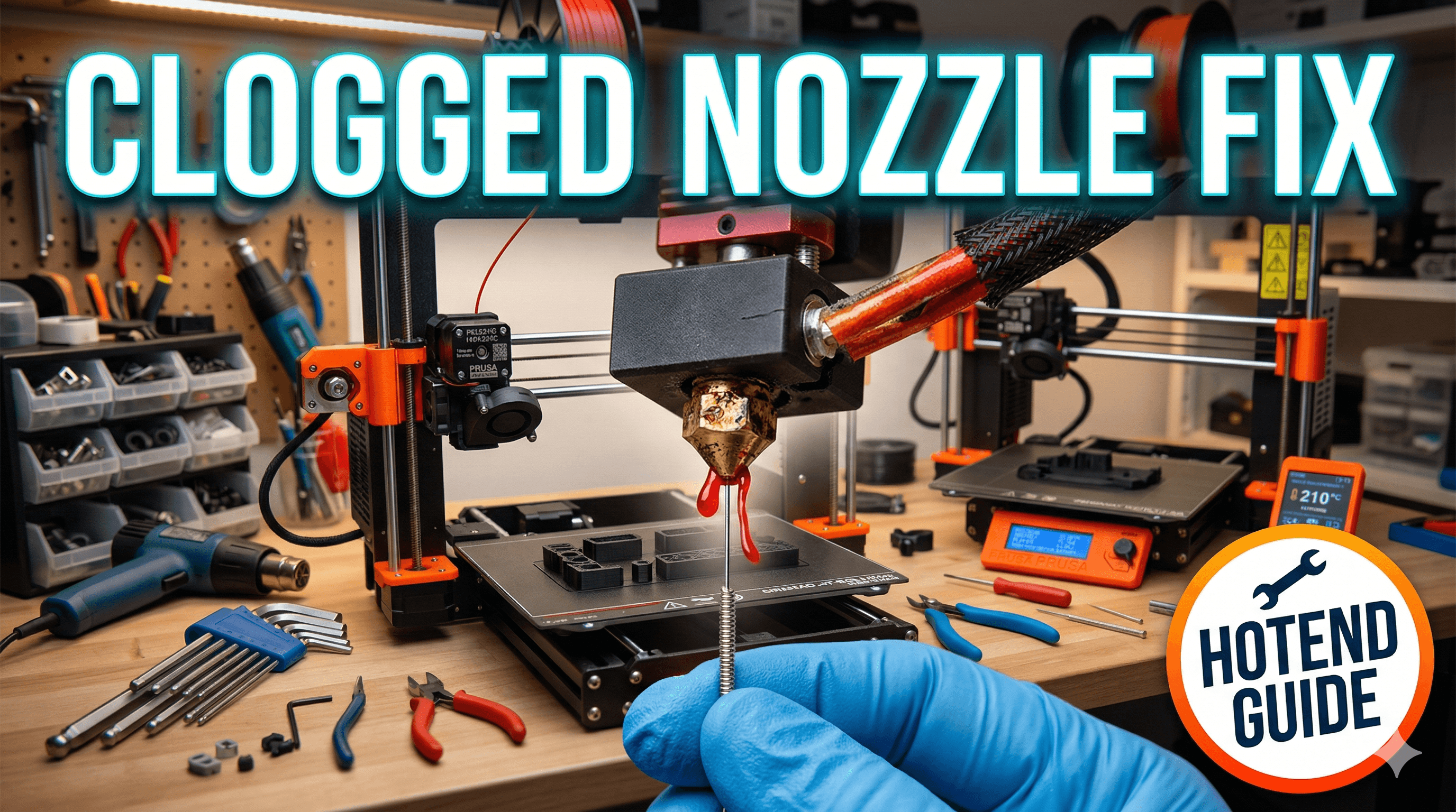 Clogged Nozzle? How to Clean and Unclog Your 3D Printer Hotend