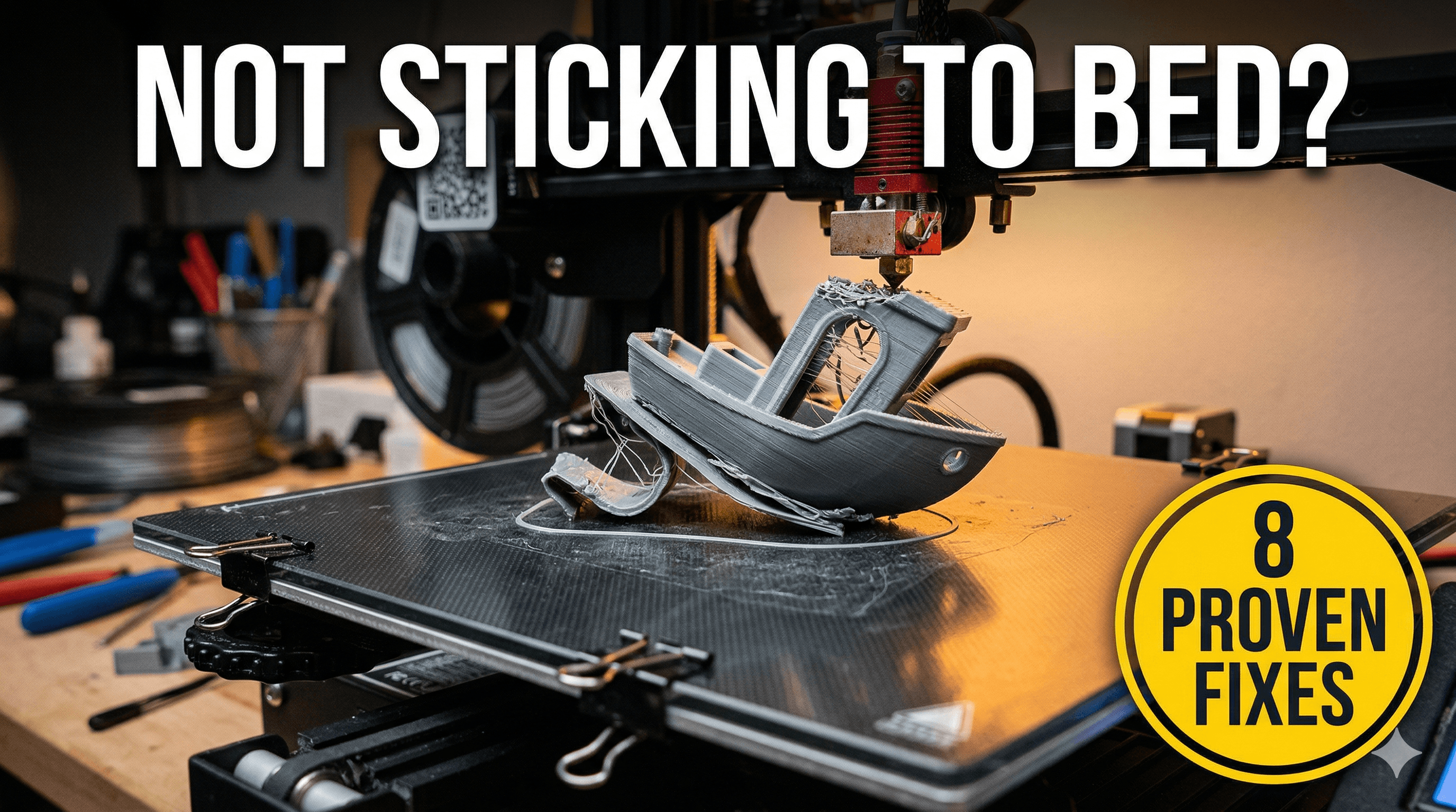 3D Print Not Sticking to Bed? 8 Proven Solutions That Work