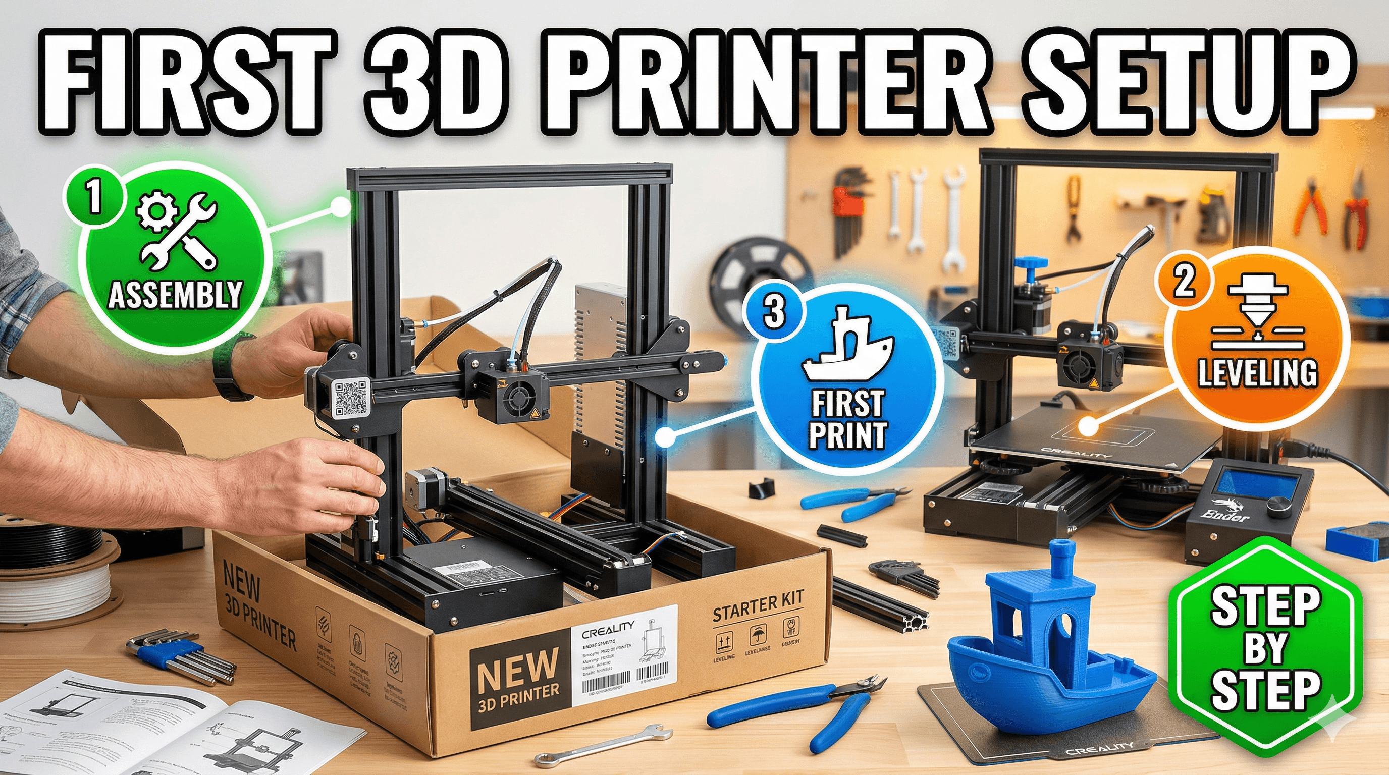 How to Set Up Your First 3D Printer Step by Step