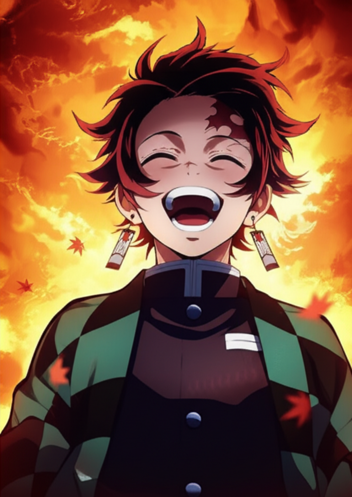 Tanjiro Kamado Premium Anime Poster | 300 GSM A4/A3 | 350 GSM Laminated Wall Art