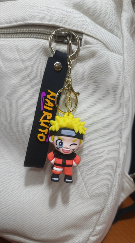 Naruto Anime Rubber Keychain - Premium Silicone Soft & Durable