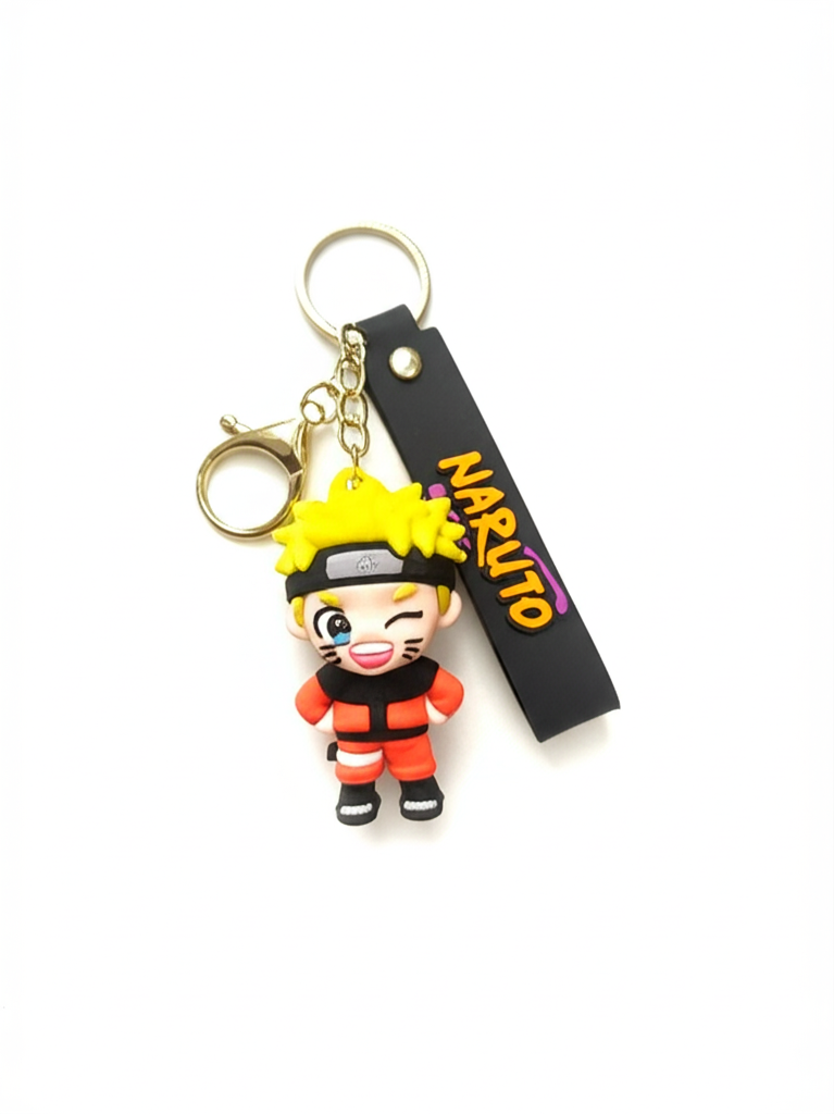 Naruto Anime Rubber Keychain__product-plain
