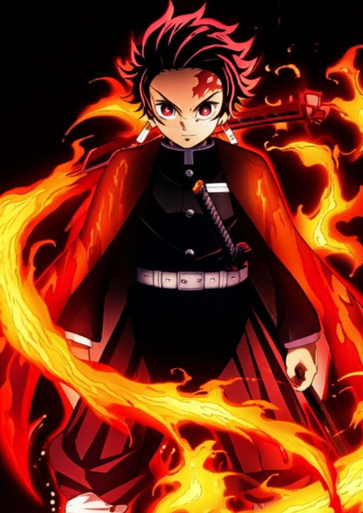 Ros Fiery Resolve Premium Anime Poster | 300 GSM A4 | 350 GSM 12x18