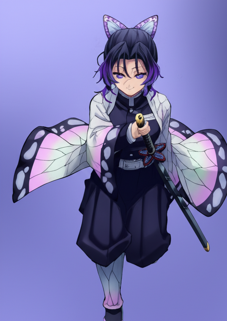 Shinobu Kocho Premium Anime Poster | 300 GSM A4 | 350 GSM 12x18